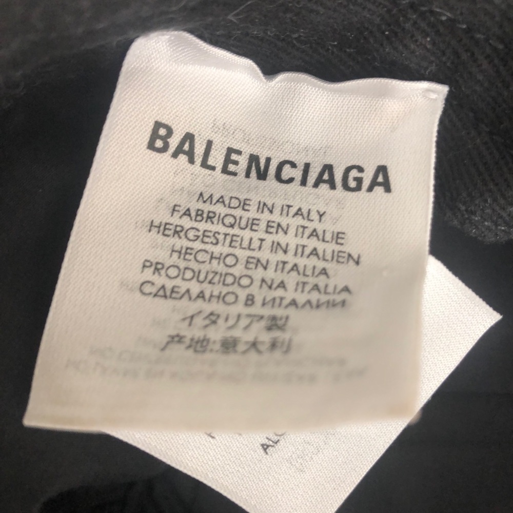 Authentic Balenciaga Unisex Black Baseball Hat - Picture 5 of 16